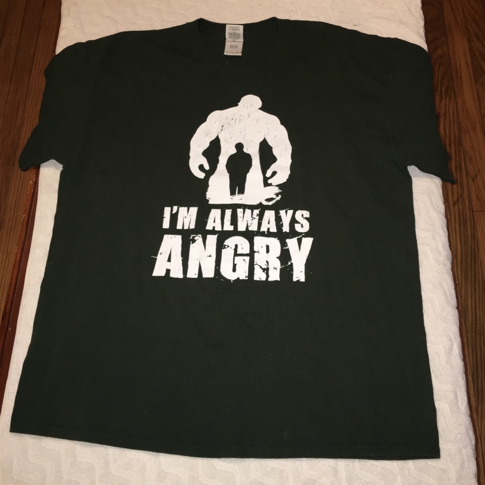 Awesome Marvel Hulk “I’m Always Angry” t-shirt XL